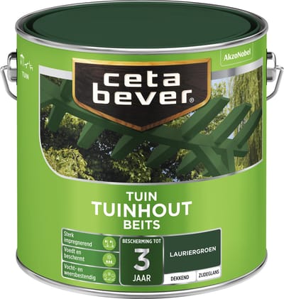Cetabever Tuinhoutbeits Tuinhout - Lauriergroen - Zijdeglans 2.5l