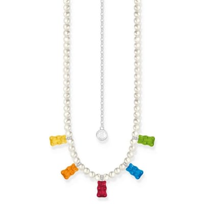 Thomas Sabo - KE2208-052-7-L50V - Ketting - 925 zilver - Dames - Goldbär veelkleurig - 42+8cm