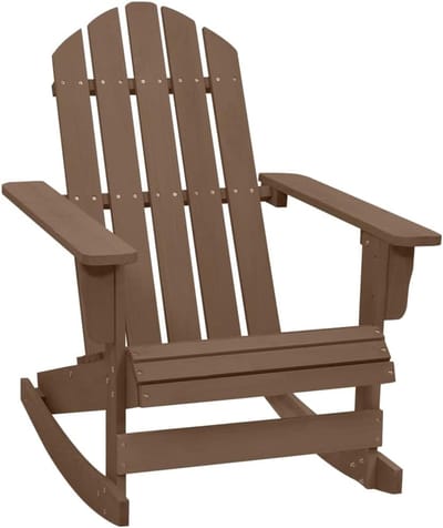 Tuin Schommelstoel - Houten Stoel - Buiten Ontspannen - Vintage Geïnspireerd - 70 x 915 x 92 cm - Bruin