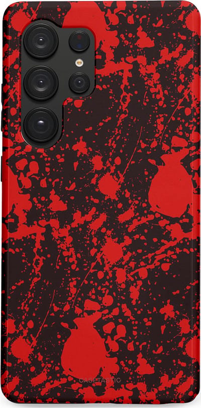 Casetastic Hoesje Geschikt voor Samsung S25 Ultra - Stijlvolle Beschermende Duo-layer Case - In de schaduw van bloed