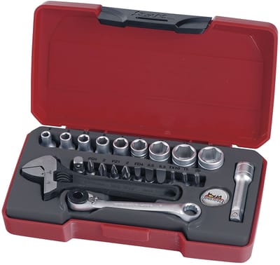 Doppen- en bitsset 1/4 4-13mm 23 dlg Teng Tools T1423