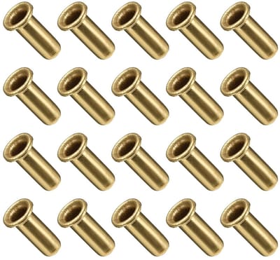 Holle Koppen Riviervet 4mm x 10mm - 200 Stuks Koper Riviervetmoeren voor PCB en Klei Projecten