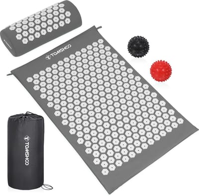 Acupressuurmat Set met Hoofdkussen en Massageballen voor Rug- en Nekpijnverlichting