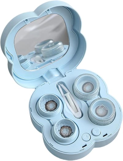 Ultrasone Reiniger - Sieraden Brillen - Hygiënisch Reinigen - Trillingsvrije Werking - Compact Formaat - Blauw