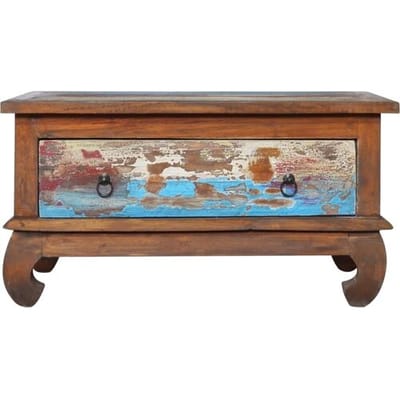 vidaXL - Salontafel - 80x50x40 - cm - gerecycled - teakhout