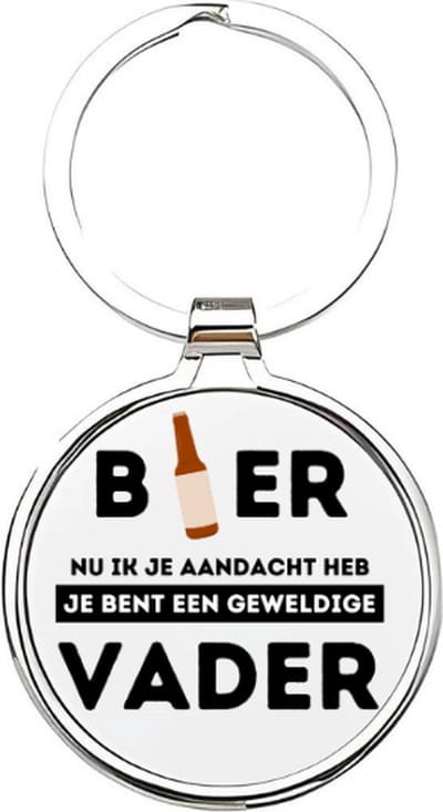 Akyol - je bent een geweldige vader Sleutelhanger - Vader - de liefste vader - vader sleutelhanger - papa sleutelhanger - sleutelhanger papa - familie sleutelhanger - vaderdag cadeautje - papa cadeau - dad - stiefvader - schoonvader - 4 x 7,5 CM