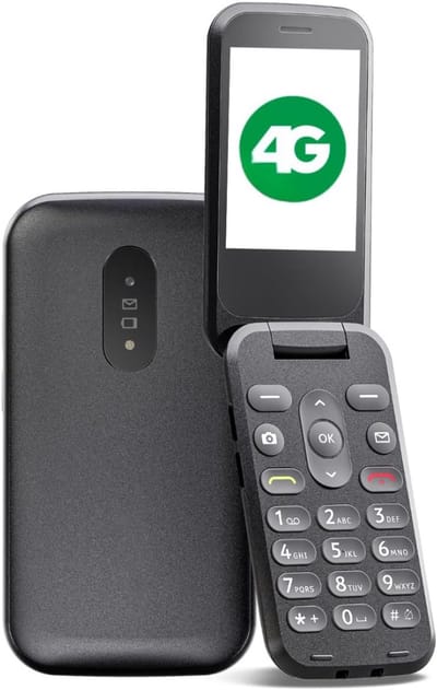 DailySupplies® Senioren Mobiele Telefoon 4g - Senioren GSM - Zwart