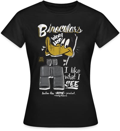 Looney Tunes Daffy Duck Binoculars T-Shirt Dames