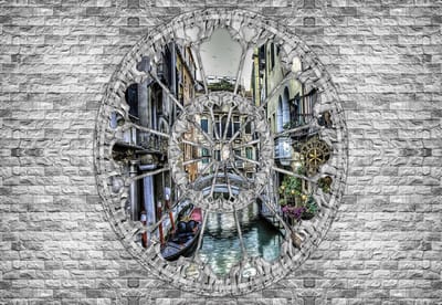Fotobehang View Venice Canal | XL - 208cm x 146cm | 130g/m2 Vlies