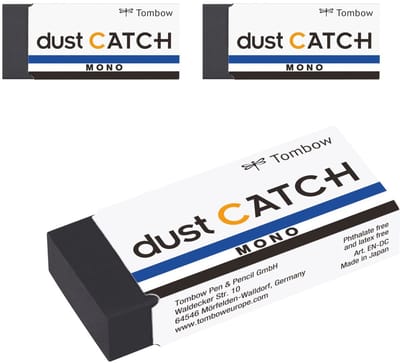 Tombow Mono - Gum - Dust Catch - Schoon Wissen zonder Restjes - 3 stuks