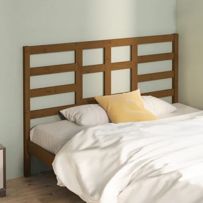 vidaXL - Hoofdbord - 126x4x104 - cm - massief - grenenhout - honingbruin