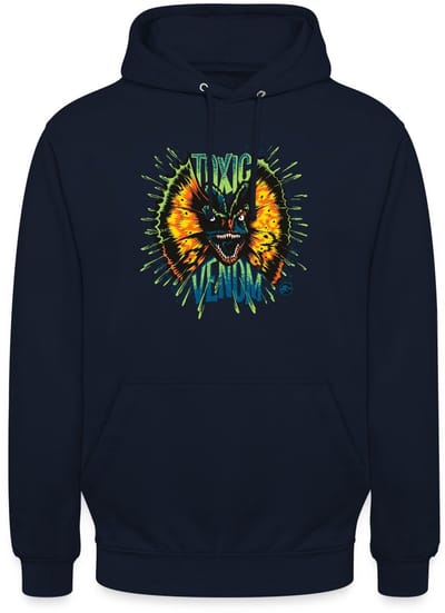 Jurassic World Dilophosaurus Toxic Hoodie Unisex