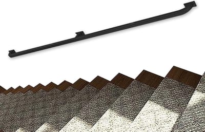 Trap Leuning - Steun Reling - Veiligheid Binnen Buiten - Smeedijzer Gegalvaniseerd - 450cm Lengte