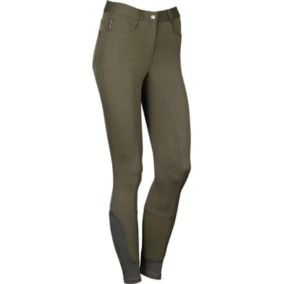 Harry's Horse Rijbroek Redwood Full Grip D44 Legergroen
