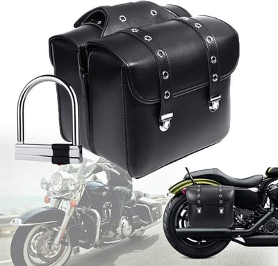 Motorfietstassen Set - Zadeltassen Paar - Reis Bagage - Verstelbare Installatie - XL - Zwart