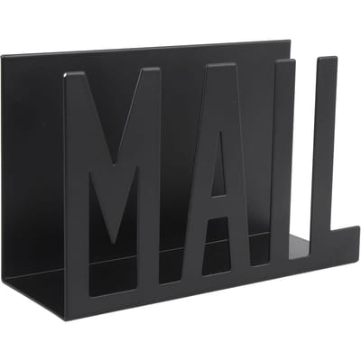 Mail Organizer Metaal Stijlvol Hol Ontwerp Bureau Mailhouder voor Facturen Brieven Papieren Zwart zwart