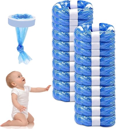 Navulcassettes Luiertas - Luieremmer Zakken - Hygiënisch Afval - Geurvrij Plastic - 20 Stuks - Blauw