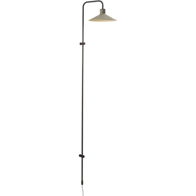 Bover wandlamp Platet A/05, zwart/olijfgrijs, 142 cm, E14