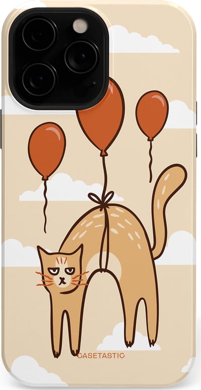 Casetastic Hoesje Geschikt voor Apple iPhone 13 Pro Max Magsafe - Stijlvolle Beschermende Duo-layer Case - Kattenfeest Ballonnen