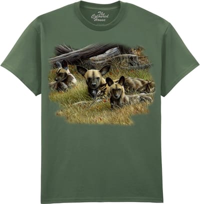 Wilde Hond Wild Dogs Family The Coloured House T-shirt XXL