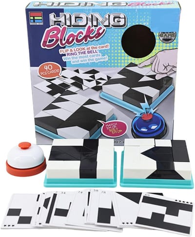 Puzzelblokken - Logische blokken - Leren en Spelen - Inclusief Opbergbak - 26x26x5.5 cm - Meerdere kleuren