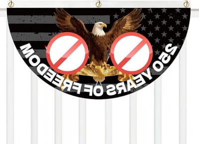 Patriottische Tuinvlag - Herdenkingsbanner - Buiten Decoratie - Heldere Kleurontwerp - 45 x 90 cm - Meerdere kleuren