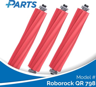 Roborock QR 798 Borstels (3 Stuks, Plus.Parts® alternatief voor 8.02.0079)