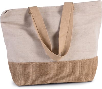 Kimood Rustieke shopper/reistas KI0258 - Rustic Natural / Natural - One size