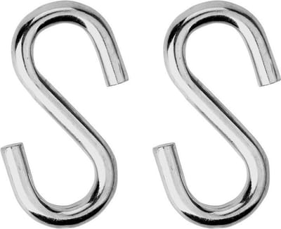 2 stuks s-haak 5mm verzinkt