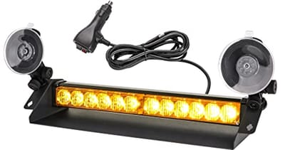LED Waarschuwingslicht - Noodoproep Knipperlichten met 12 LED's en 9 Knippermodi voor Auto