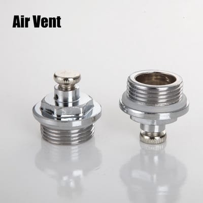 Radiator Ontluchter - Ventiel Vervanging - Verwarmingssysteem Onderhoud - Zelfsluitende Draad - 1" Mannelijk - Zilver