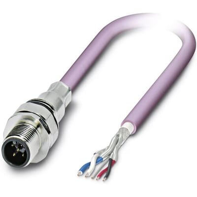 Phoenix Contact 1525652 Sensor/actuator inbouwconnector M12 Aantal polen (sensoren): 5 Stekker, inbouw 5.00 m 1 stuk(s)