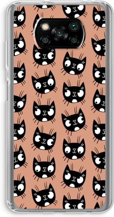 Case Company® - Hoesje geschikt voor Poco X3 Pro hoesje - Kat - Soft Cover Telefoonhoesje - Bescherming aan alle Kanten en Schermrand