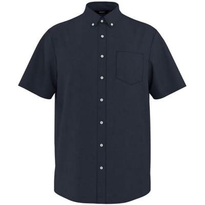 ESMARA MEN Linnen heren overhemd (Marineblauw, S (37/38))