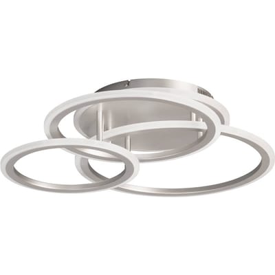 FISCHER & HONSEL LED plafondlamp GELDER, nikkel, 60x51 cm, afstandsbediening RGBW