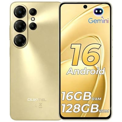 Smartphone OUKITEL C26 16GB+128GB/1TB, Scherm 6,63  90Hz, Batterij 5150mAh, Mobiele Telefoon, Android 16, Dual SIM 4G/NFC Geel geel