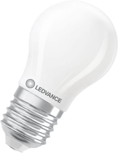 Ledvance LED Lamp P45 Filament E27 - 3.4W 470lm 2700K Mat Glas - Ø45mm - Dimbaar - Geschikt voor tafellampen, designlampen, vitrines