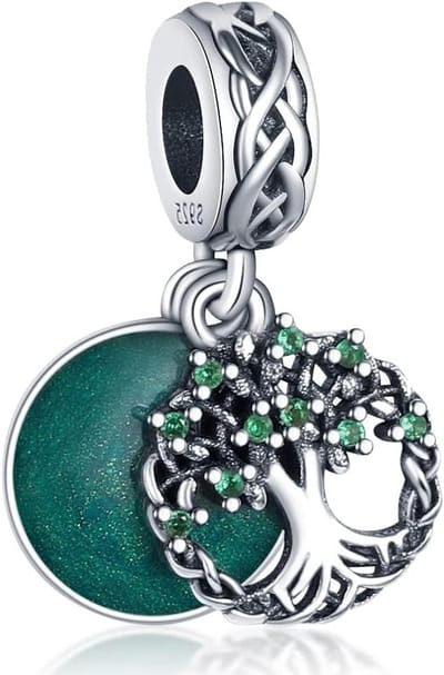 Charm Pendant Women 925 Sterling Silver for Bracelet Bead Charm suitable for Pandora Bracelet and Necklace, Compatible with European Bracelets for Women Girls B5