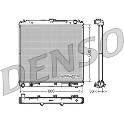 Radiator, motorkoeling DENSO DRM46032
