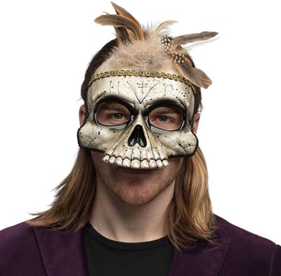 Boland - Masker Voodoo Damballa - Volwassenen - Tovenaar - Heks - Magie - Halloween - Cosplay - Themafeest - Carnaval