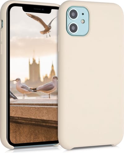 kwmobile telefoonhoesje geschikt voor Apple iPhone 11 - Hoesje met siliconen coating - Smartphone case in zoet glazuur