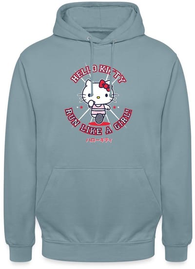 Hello Kitty Run Like A Girl Hoodie Unisex