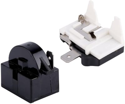 Starter Relay voor Koelkasten met Overload Bescherming, 1 Pin, Geschikt voor Mini Koelkasten en Compressoren, Betrouwbare QP2-4.7 Vervangingsonderdelen