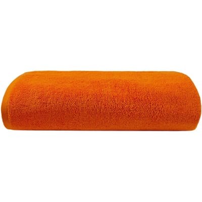 The One Towelling Classic Supersize strandlaken - 100 x 210 cm - Extra grote handdoek - 100% Gekamd katoen - Oranje