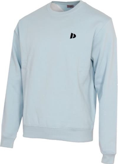 Donnay - Fleece Sweater ronde hals (Dean) - Sporttrui - Heren - Light Blue (025) - maat S