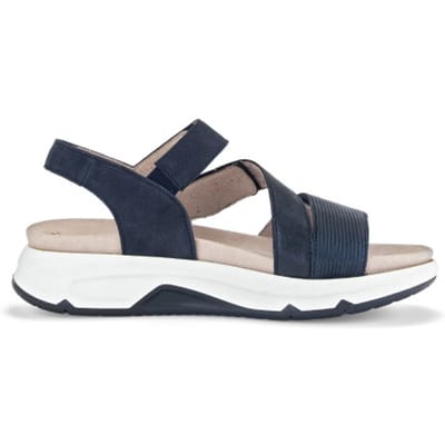 Gabor rollingsoft sensitive 66.882.66 - dames rollende wandelsandaal - Blauw - maat 38.5 (EU) 5.5 (UK)