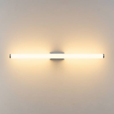 Molto Luce LED wandlamp VINA M, chroomkleurig, breedte 60 cm, IP44, CCT