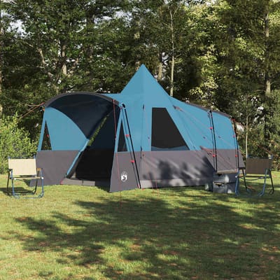 vidaXL Teepee Tent voor 8 Personen met dak Blauw 720 x 465 x 295 cm