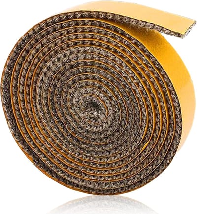 Zelfklevende afdichtband - Afdichtmiddel voor open haard - Hittebestendig ovenafdichtkoord - Schoorsteenafdichting - Kachel deur - Rookoven - 3mm×15