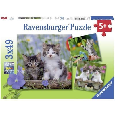 Ravensburger Jigsaw puzzle Young Kittens 3x49pcs. 2D Puzzels